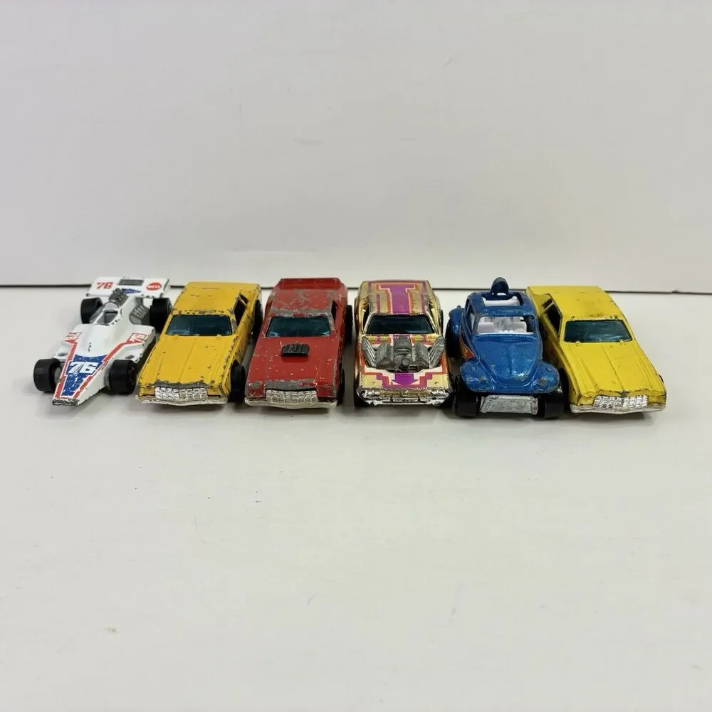 VTG LOT OF 6 Hot Wheels Cars Including 3 Redlines FOR PARTS ROUGH CONDITION
